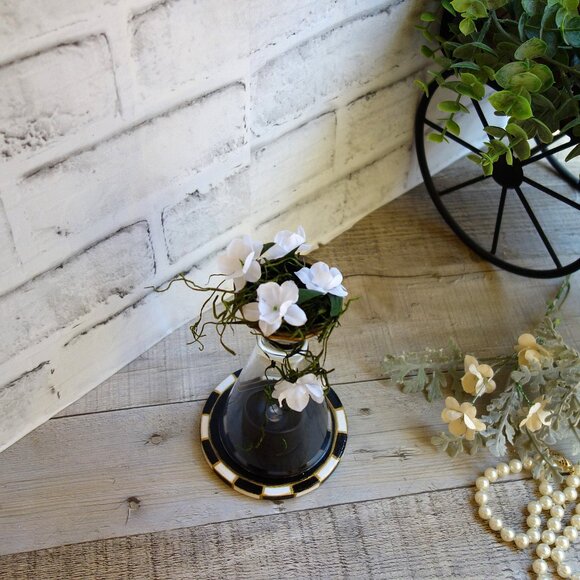 Checked Tea Light Candle Cloche Vintage Cristal d’Arques Durand Glassware Cloche - Picture 6 of 11